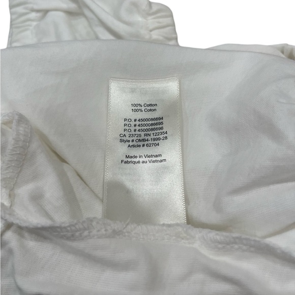 Aritzia Wilfred Adelisa Off-Shoulder White Crop Top | Size Small | NWT - Picture 8 of 8